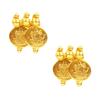 Bodha BodhaTraditional Indian Gold Plated Coin Necklace Set For Women (SJ_2329) view 3