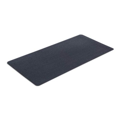 MotionTex Exercise Equipment Mat for Under Stationary Bike, Spin Bike, Exercise Bike, Treadmill, Fitness Equipment, Home Gym Floor Protection, 24" x 48", Black
