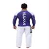 Vulkan Fight Company Brazilian Jiu Jitsu, Mens BJJ Power Competition Long-Sleeve Rashguard for Martial Arts Sports, Purple, Size XL view 3
