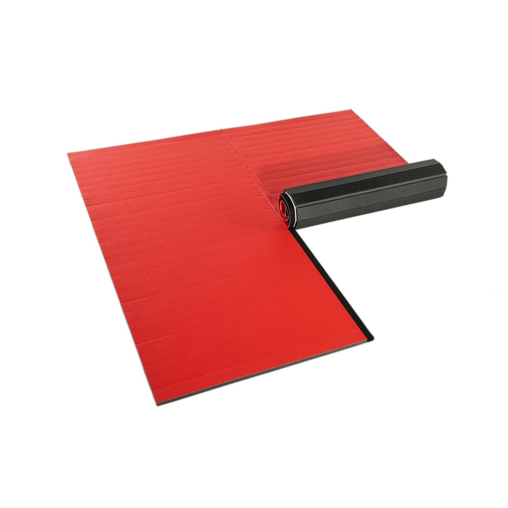 Dollamur 10x10x1.25 Wrestling Mat, Red, Home Workouts, Exercise, FLEXI-Connect