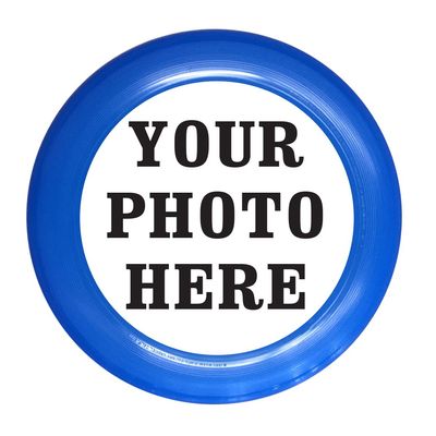 Infusion Custom Photo or Company Ultimate Frisbee Disc - 175g, Blue
