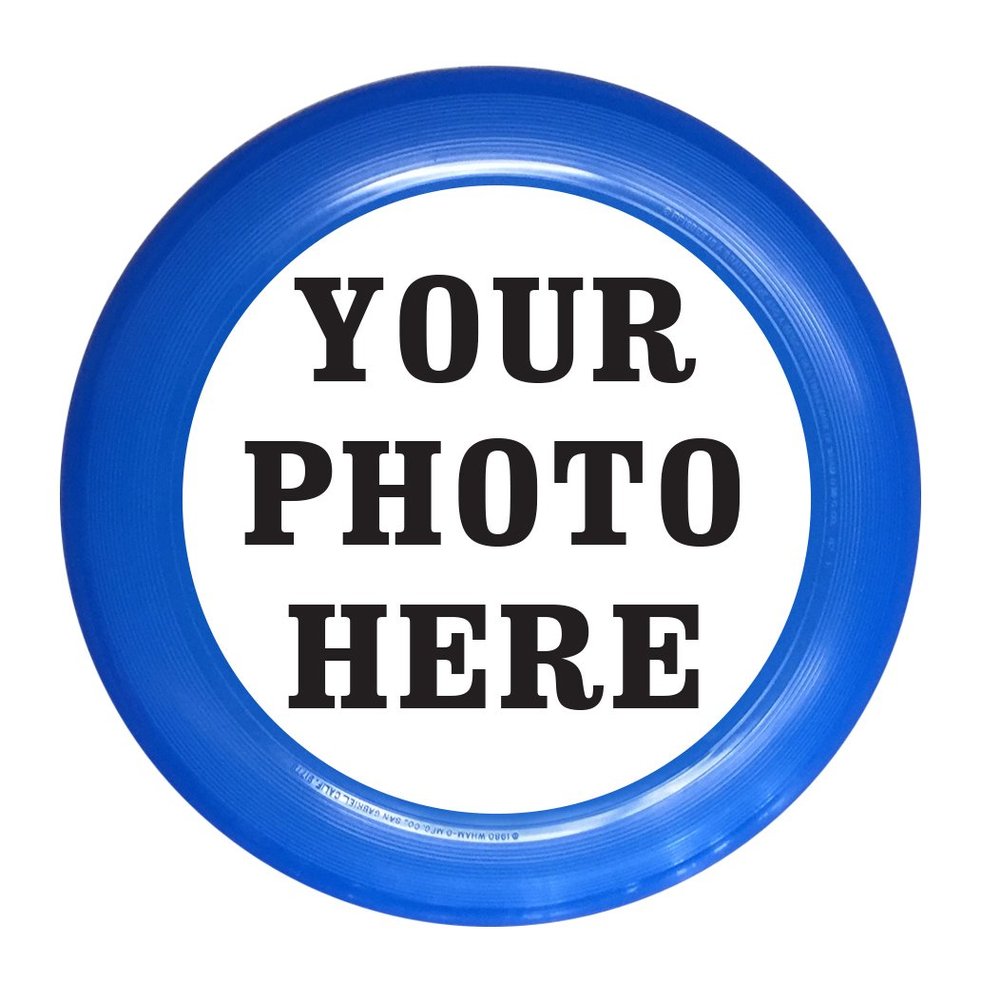 Infusion Custom Photo or Company Ultimate Frisbee Disc - 175g, Blue