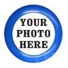 Infusion Custom Photo or Company Ultimate Frisbee Disc - 175g, Blue view 1