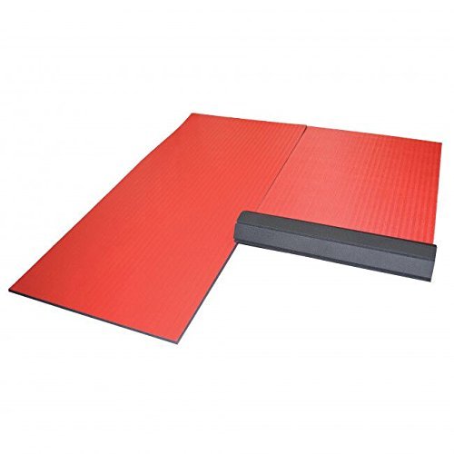 Dollamur 10'x10'x1.25" Jiu-Jitsu Mat, Red, Tatami