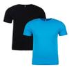 Next Level N6210 T-Shirt, Black + Turquoise (2 Pack), XX-Large view 1