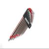 SILCA HX-TWO Heavy Duty Essential Metric Hex and Torx Set | Torx 7 - T30 - Hex 1.5 - H10 | Color Powder coated Red and Grey texture non slip grip | Swiss tool steel L wrench Allen key. view 1