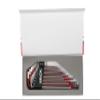 SILCA HX-TWO Heavy Duty Essential Metric Hex and Torx Set | Torx 7 - T30 - Hex 1.5 - H10 | Color Powder coated Red and Grey texture non slip grip | Swiss tool steel L wrench Allen key. view 3