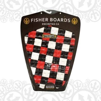 Fisher Boards Hypergrip Launch Premium Surfboard Traction Pad (Checkard)
