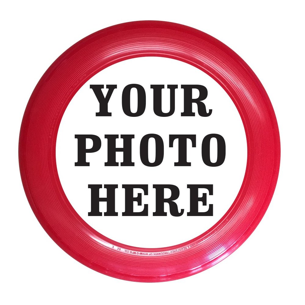 Infusion Custom Photo or Company Ultimate Frisbee Disc - 175g, Red