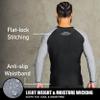 Elite Sports Men's Jiu Jitsu BJJ Rash Guard, Long Full Sleeve Compression Shirt for Sports Nogi Training Gray view 4