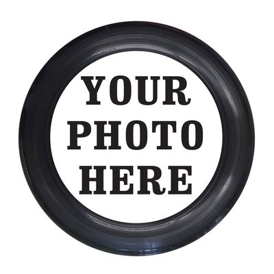 Infusion Custom Photo or Company Logo Ultimate Frisbee Disc - 175g, Black