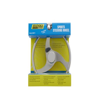 SEACHOICE 13-1/2 in. Stainless Steel Steering Wheel w/Knob