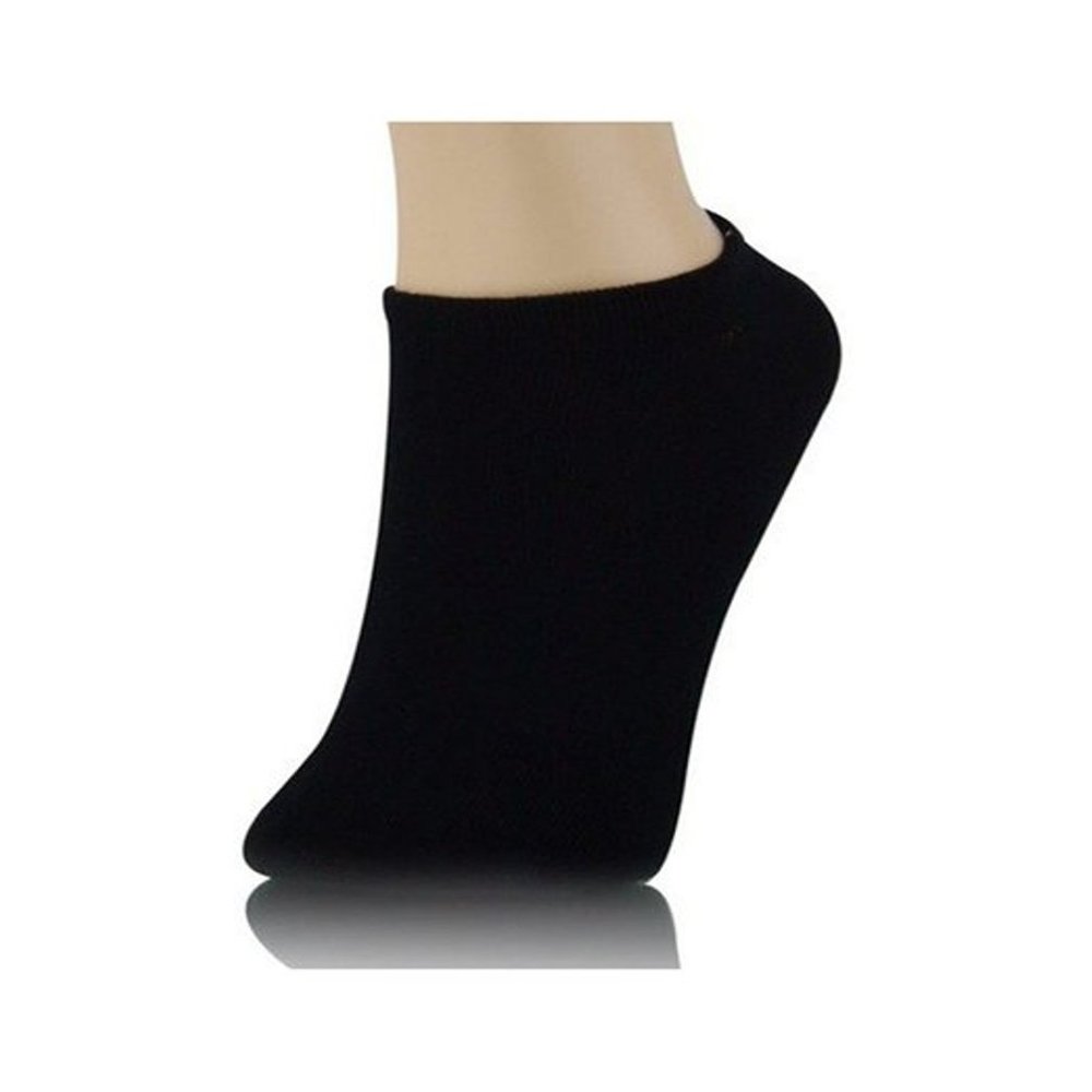 davido Women socks ankle low cut 100% cotton 8 pairs size 9-11 (black)