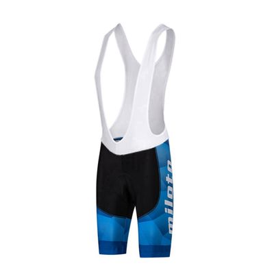Uriah Men's Cycling Bib Shorts White 3D Coolmax Gel Padded Sea Blue Size M(CN)