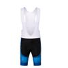 Uriah Men's Cycling Bib Shorts White 3D Coolmax Gel Padded Sea Blue Size M(CN) view 3