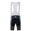 Uriah Men's Cycling Bib Shorts White 3D Coolmax Gel Padded Waves Blue Size L(CN) view 2