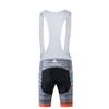 Uriah Men's Cycling Bib Shorts White 3D Coolmax Gel Padded Waves Orange Size S(CN) view 2