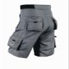 Deckra Mens Cycling Shorts MTB Mountain Biking Bike Padded Liner Shorts (as1, Alpha, l, Regular, Regular, Grey) view 2