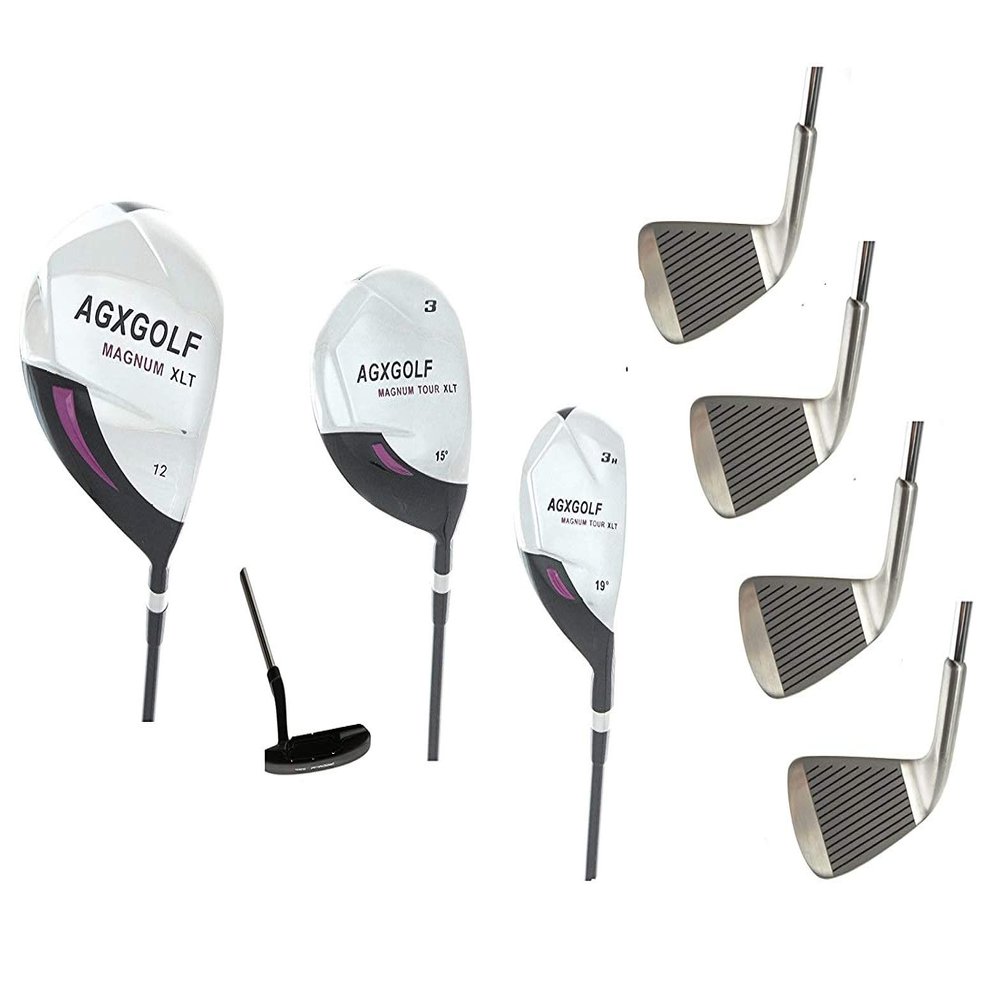 AGXGOLF Ladies Right Hand Tall Length Exec Series Complete Golf Set: 460 Driver, Fairway Wood, Utility Club + Long, Mid & Short Irons + Wedge+ Putter: Ladies Flex: US Built