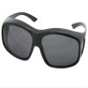 Sunglass Rage Largest Non Polarized Fit over Sunglasses Style F19 (Black Frame-Non Polarized Gray Lenses) view 1