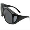 Sunglass Rage Largest Non Polarized Fit over Sunglasses Style F19 (Black Frame-Non Polarized Gray Lenses) view 2