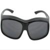 Sunglass Rage Largest Non Polarized Fit over Sunglasses Style F19 (Black Frame-Non Polarized Gray Lenses) view 3