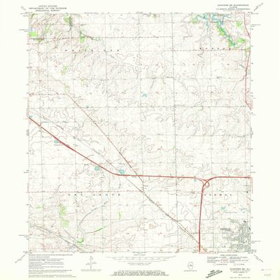 YellowMaps Danvers SE IL topo map, 1:24000 Scale, 7.5 X 7.5 Minute, Historical, 1970, Updated 1972, 26.8 x 22 in - Tyvek