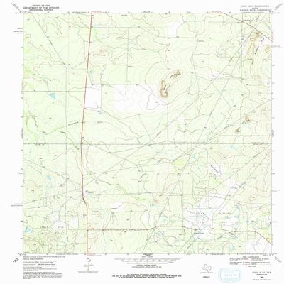 YellowMaps Loma Alta TX topo map, 1:24000 Scale, 7.5 X 7.5 Minute, Historical, 1969, Updated 1991, 26.8 x 23 in - Tyvek