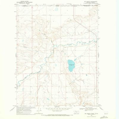 Del Bonita MT topo map, 1:24000 Scale, 7.5 X 7.5 Minute, Historical, 1968, Updated 1972, 26.8 x 22 in - Tyvek