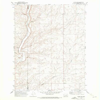 YellowMaps Almira SW WA topo map, 1:24000 Scale, 7.5 X 7.5 Minute, Historical, 1969, Updated 1972, 26.8 x 22 in - Tyvek
