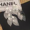 Grace Jun Handmade Multi-layer Dangle Drop Earrings and Clip on Earrings No Pierced for Women (19Silver ear hook) view 2