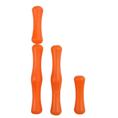ZSHJG Bowstring Finger Saver Archery Rubber Finger Guard Protective Gear Finger Tabs for Hunting 2 Sets (Orange)