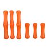 ZSHJG Bowstring Finger Saver Archery Rubber Finger Guard Protective Gear Finger Tabs for Hunting 2 Sets (Orange) view 2