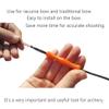 ZSHJG Bowstring Finger Saver Archery Rubber Finger Guard Protective Gear Finger Tabs for Hunting 2 Sets (Orange) view 3
