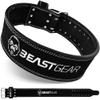 Beast Gear Weight Lifting Belt - Leather Power Lifting Belt for Men, 10mm Thick Weightlifting Belt for Deadlifts, Back Support Squats Belts for Powerlifting, Crossfit Gym Belt for Men Women view 1