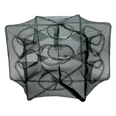 Fishing Trap Net, Fishing Net Shrimp Cage Foldable Crab Fish Trap Cast 6/12 Holes(12 Holes)