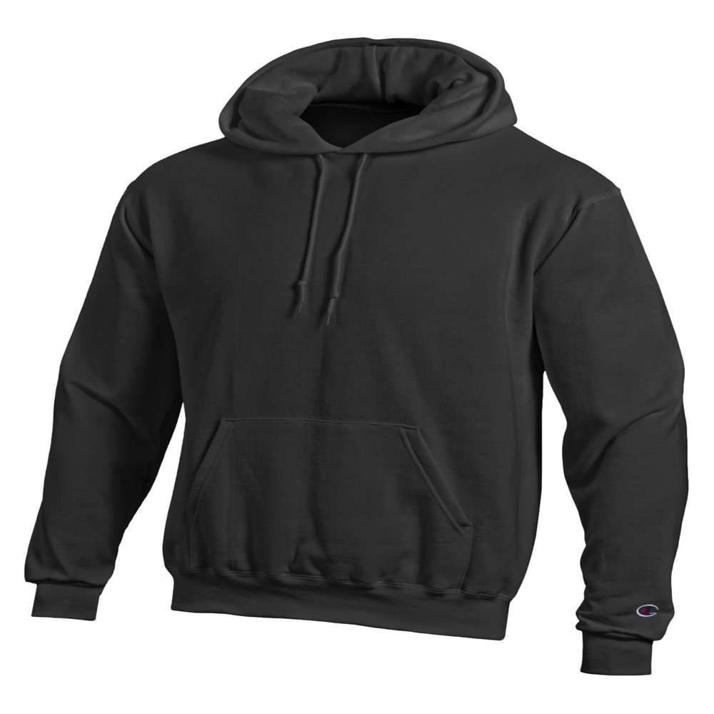 Champion Adult 9 oz. Double Dry Eco Pullover Hood 3XL Black