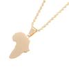 Africa Map Flag Pendant Chain African Maps Jewelry With Country Flags (Gold 4) view 1