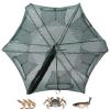 Dioche Foldable Fishing Net Trap, Fishing Net Shrimp Cage Crab Fish Trap Cast for Catching Fish Shrimp Crab Crawfish 6/12 Holes view 1