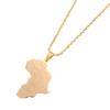 Africa Map Flag Pendant Chain African Maps Jewelry With Country Flags (Gold 2) view 1