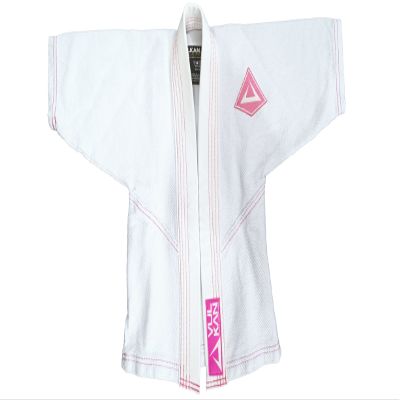 Vulkan Fight Company Brazilian Jiu Jitsu, Limited Edition Baby Girl & Boy BJJ GI, White/Pink, B0