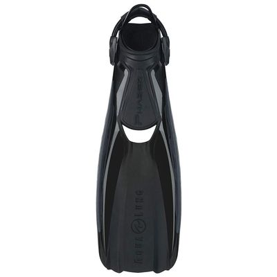 Aqua Lung Phazer Open Heel Fins, Black, Regular
