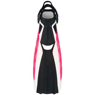 Aqua Lung Phazer Open Heel Fins, White Pink, Small