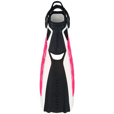 Aqua Lung Phazer Open Heel Fins, White Pink, X-Large
