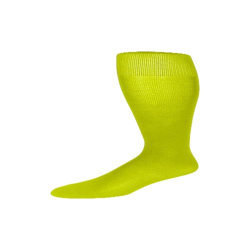 PEAR SOX Pearsox Ultralite Knee High Socks - Moisture Wicking Athletic Ultra Lightweight Knee High Tube Socks (Intermediate, Neon Yellow)