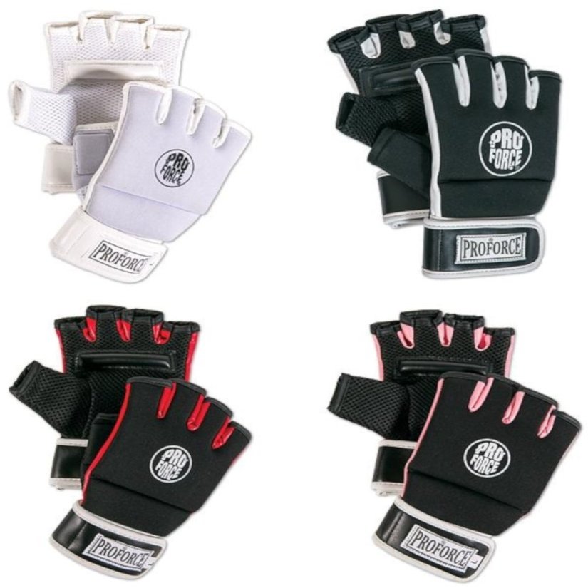 PROFORCE Kickboxing Fitness Gloves (Black/Red, Large)