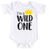 Boys 1st Birthday Outfit I'm a Wild One Yellow Crown Boys 1st Birthday Outfit view 1