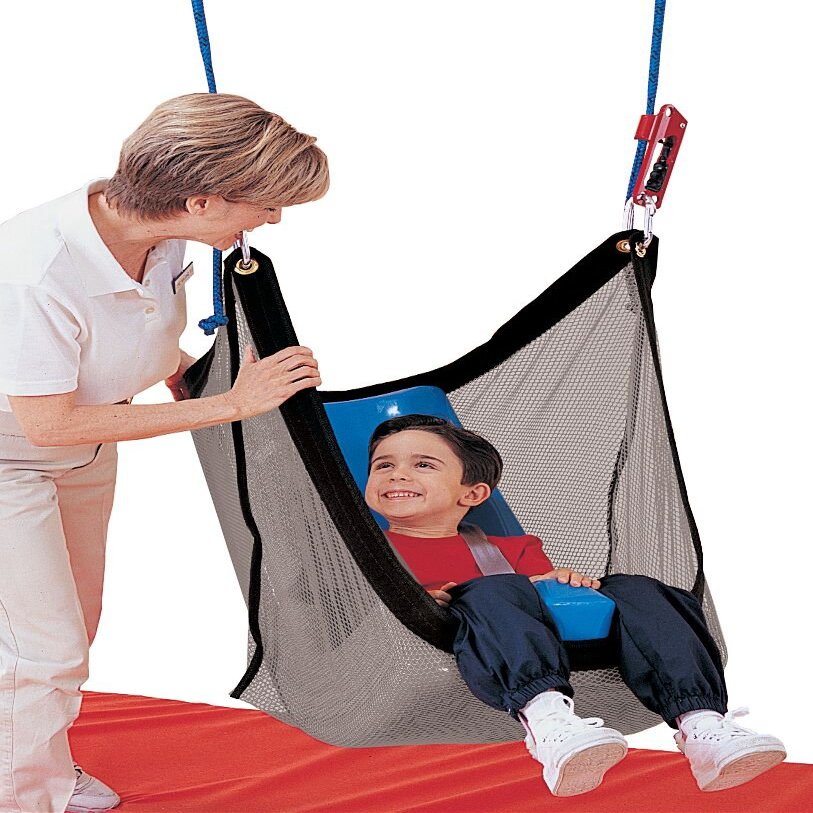 Tumble Forms2 Deluxe Vestibulator II System, Net Swing With Positioning Seat, Accessory for Sensory Integration Therapy Equipment, Enhance Spatial Awareness & Balance, Aid for Special Needs Patients