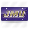 Rico Industries NCAA James Madison Dukes Laser Inlaid Metal License Plate Tag view 1