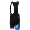 Uriah Men's Cycling Bib Shorts Black 3D Coolmax Gel Padded Fancy Blue Size L(CN) view 1